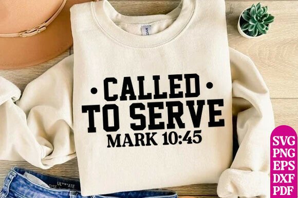 Called to Serve Trendy Christian Shirts Graphics for Modern Content