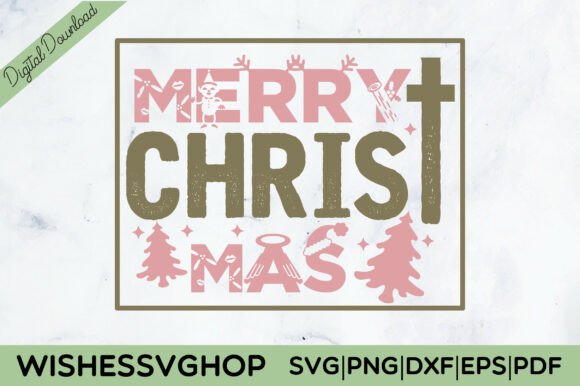 Christian Christmas SVG Graphics for T-Shirt Designs