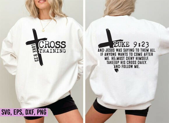 Cross Training Jesus SVG for Branding & T-Shirt Graphics