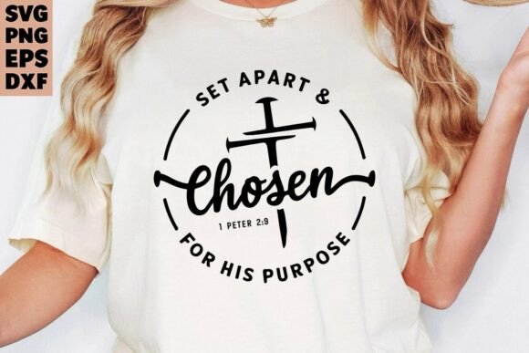 Jesus Chosen SVG: Graphics & T-Shirt Designs for Publishers