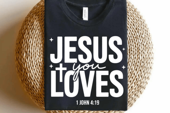 Jesus Loves You SVG PNG: Graphics for T-Shirt Designs
