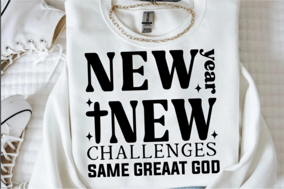 New Years Svg Christian Svg: Graphic Asset for T-Shirt Designs